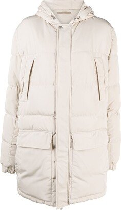 Padded Hooded Parka Coat