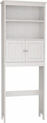 Over The Toilet Bathroom Storage Cabinet with 2 Doors, Shelf