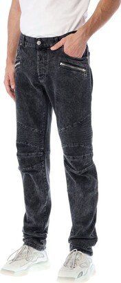 Ribbed Tapered Leg Jeans