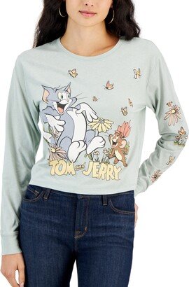 Love Tribe Juniors' Tom & Jerry Graphic-Print Long-Sleeve T-Shirt