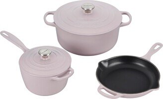 Five Piece Enameled Cast Iron Cookware Set