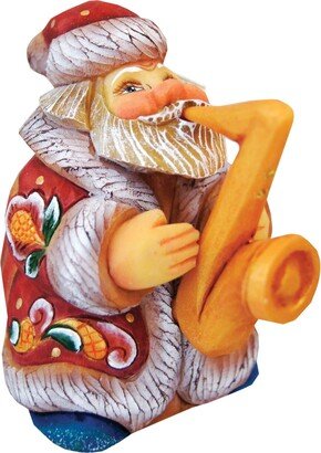 G.DeBrekht Mini Jazzman Santa Figurine