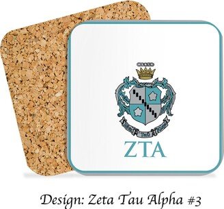 Zeta Tau Alpha Beverage Coasters Square | Set Of 4