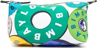 Bimba y Lola Logo-Print Trapeze-Body Make Up Bag