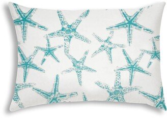 Joita Home FLOATING STARFISH Turquoise Indoor/Outdoor Pillow - Sewn Closure