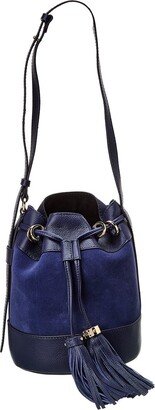 Vicki Suede & Leather Bucket Bag