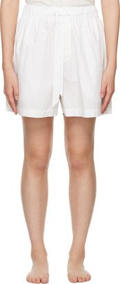 White Drawstring Pyjama Shorts