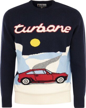 Turbone Jacquard Printed Crewneck Jumper