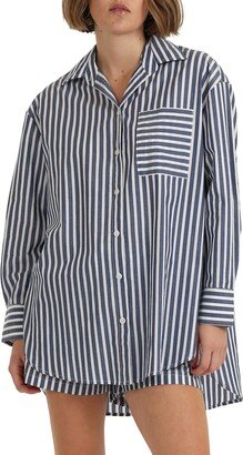 Stripe Cotton Pajamas-AA