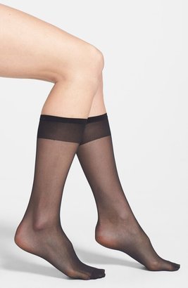 3-Pack Sheer Knee High Socks