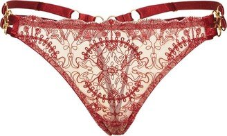 Cymatic lace thong