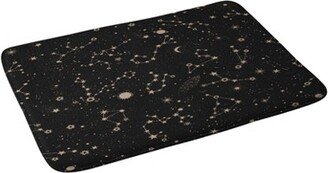 Iveta Abolina Starry Night Memory Foam Bath Mat Black