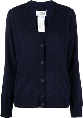 V-neck cashmere cardigan-AG