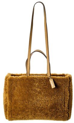 Le Cabas Neve Large Wool & Leather Tote