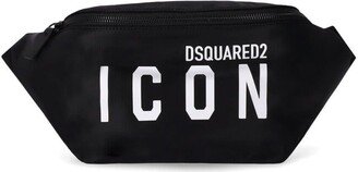 Be Icon Black Nylon Belt Bag