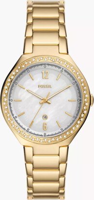 Fossil Outlet Ashtyn Three-Hand Date Gold-Tone Stainless Steel Watch