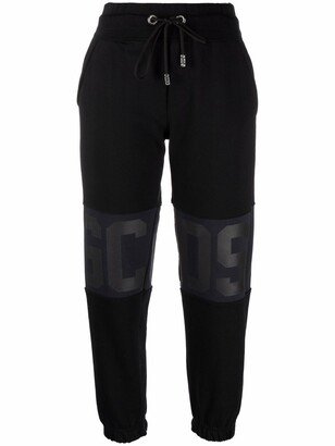 Cropped Cotton Track Pants-AA
