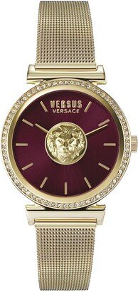 Versus Versace Versus By Versace Women's Brick Lane Lion Mesh Watch-AB