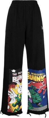 The Incredible Bunny-print track pants