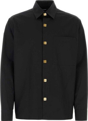 Logo Buttoned Poplin Shirt