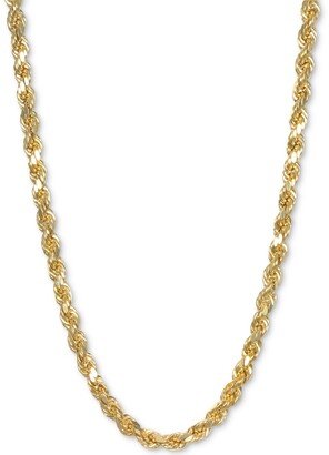 26 Rope Chain Necklace in 14k Gold