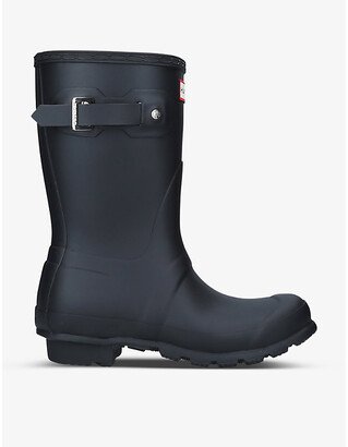 Womens Black Original Short Rubber Wellington Boots