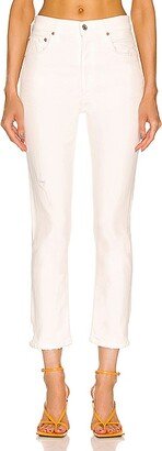 Jolene High Rise Vintage Slim in White