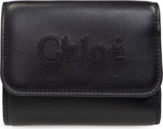 Leather Wallet With Logo - Black-AC