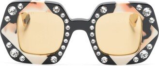 Interlocking G-logo plaque sunglasses