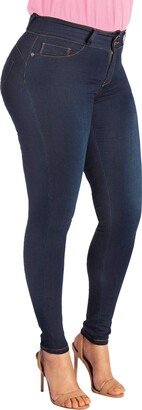 Allstar Innovations My Fit Jeans- SIZE 2-12 DARK WASH: Women's Stretch Denim Jeans with Pockets and the Comfort of Leggings