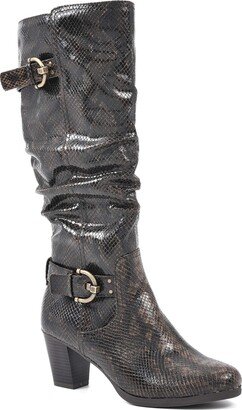 Women's Farewell Dk Exotic Size 11 Knee High Boot