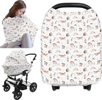 KeaBabies Car Seat Cover for Babies, Multi-Use Nursing Cover, Infant Carseat Cover, Breastfeeding Cover, Stroller Cover