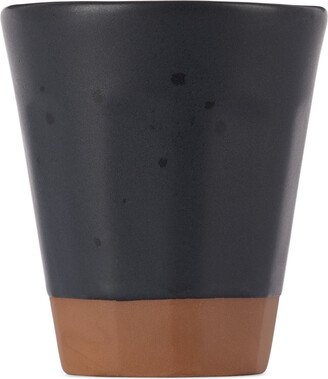 BKLYN CLAY Black Faceted Tumbler