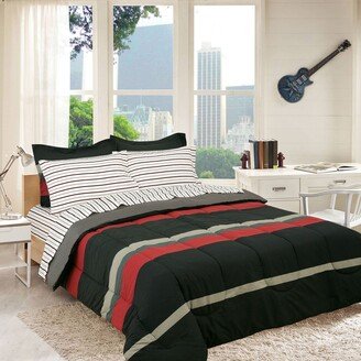 Brooklyn Flat Rugby Stripe Bed in a Bag