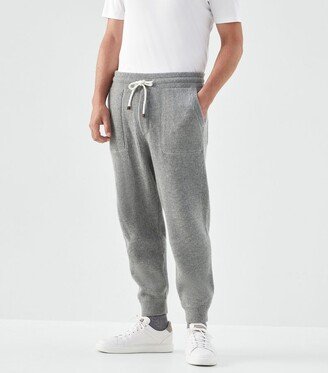 Cashmere Ribbed Sweatpants