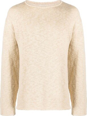 Knitted Long-Sleeve Cotton Jumper