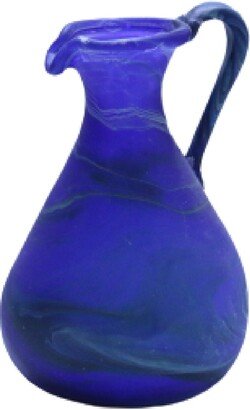 Mini Blue Glass Pitcher Jar Phoenician Hebron-AA
