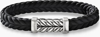 Chevron Black Rubber Bracelet Men's Size Small