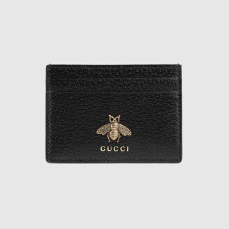 Animalier leather card case