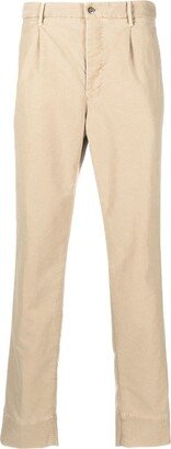 Tapered-Leg Cotton Trousers-AG