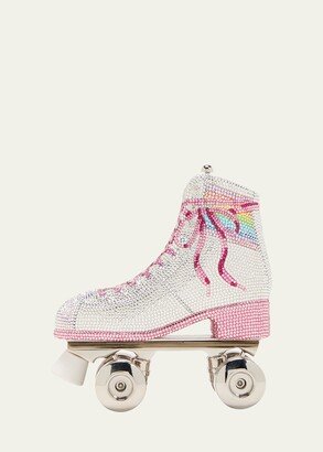 Let's Roll Roller Skate Crystal Minaudiere-AA