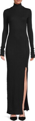 Turtleneck Maxi Bodycon Dress