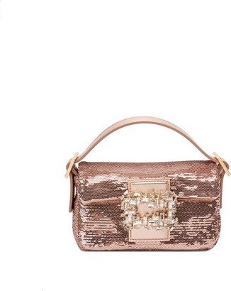 Habibi Sequinned Mini Top Handle Bag