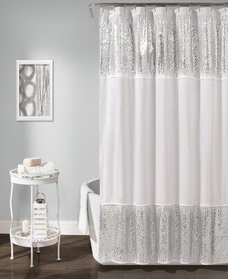 Shimmer Sequins 72x70 Shower Curtain