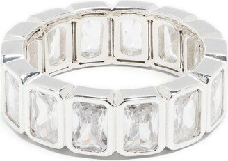 Crystal-Embellished Eternity Ring