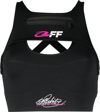 For Run cut-out sports bra