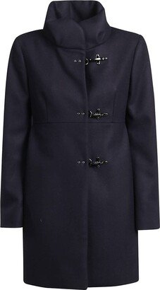 High Neck Long-Sleeved Coat-AA