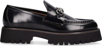 35mm Sylke leather loafers