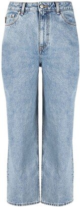 High-Rise Straight-Leg Jeans-AW