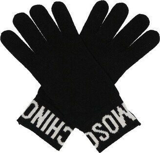 Logo Intarsia Slip-On Gloves